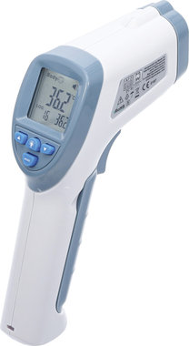 Termometro da fronte senza contatto, a infrarossi per misurare persone + oggetti 0 - 100°