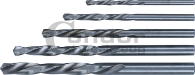 Set di punte HSS, taglio sinistro, 5 pezzi