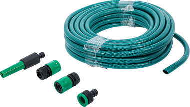 Tubo da giardino PVC inclusi atomizzatore da giardino e spina di accoppiamento 1/2 15 m