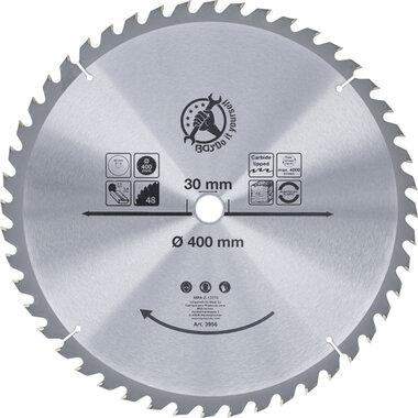 Lama per sega circolare con punte in metallo duro Ø 400 x 30 x 3,4 mm 48 denti