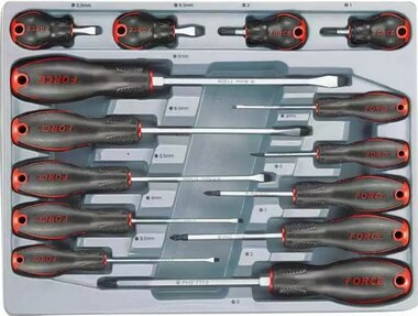 Set cacciavite Flat & Pozidriv 14 pezzi