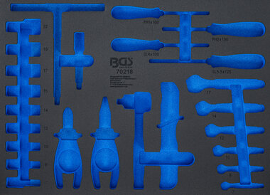 Modulo per carrelli portautensili 3/3 vuoto per BGS 70218