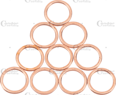 Anelli di rame M17 per n. 5368 e 5369 10 pz