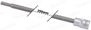 Chiave a bussola extra lunga 3/8, esagonale 6x350 mm