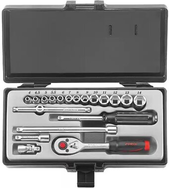Set di bussole a 6 lati 1/4 20 pezzi
