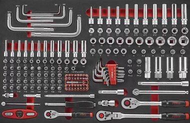 Set di bussole 1/4 e 3/8 175 pezzi (EVA)