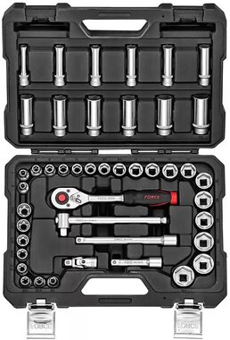 Set combinato di bussole E-torx & flank 3/8 - 44 pezzi