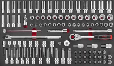 Set di bussole 1/2 combinate da 106 pezzi (10318 EVA)