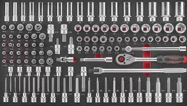 Set combinato di bussole 1/2 da 116 pezzi