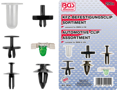 Assortimento clip di fissaggio per BMW, VW 290 pz