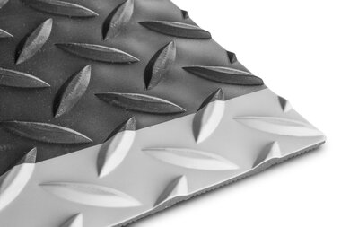 PVC su rotolo 22,8 m x 910 mm x 4,7 mm piastra diamantata marcaw g/zw