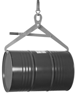 Barili con benna a forbice da 200 l sdraiati 500 kg