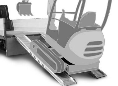 Rampe in alluminio 3000x360mm 2330kg