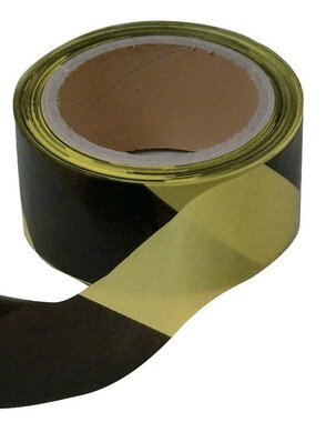 Uscita nastro nero-giallo 50mm x10 pezzi