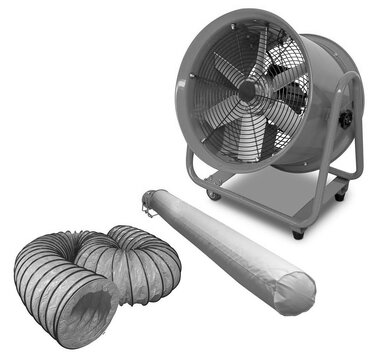 Ventilatore mobile MV400R3 con accessori