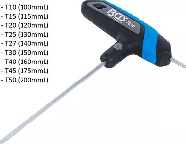 Cacciavite con impugnatura a T Profilo a T (per Torx)