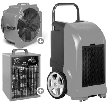 Set Essiccatoio da costruzione + ventilatore + chauffage