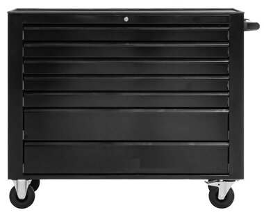 Carrello portautensili nero 7 cassetti