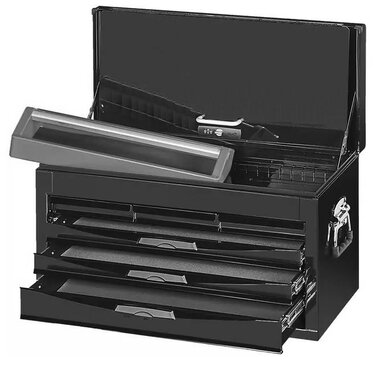 Bauletto nero 6 cassetti