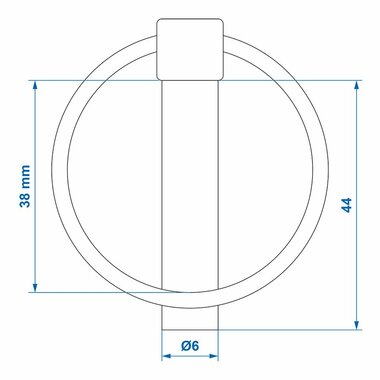 Coppiglia 6mm con anello