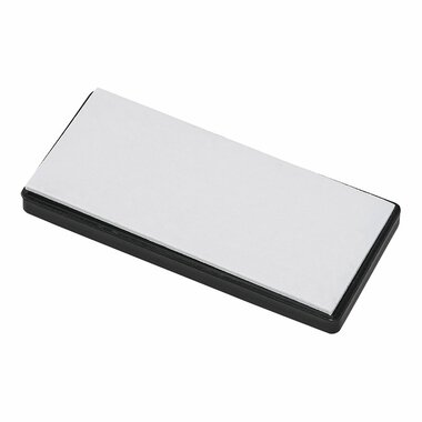Riflettore rosso 85x39mm autoadesivo con piastra di base
