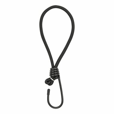 Tenditore tenda elastico nero con gancio