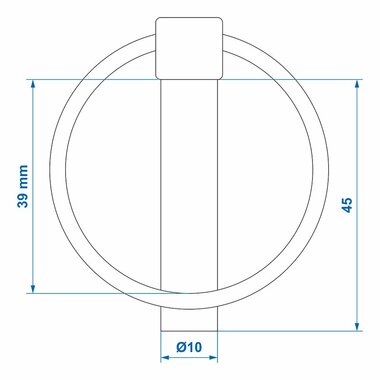 Coppiglia 10mm con anello