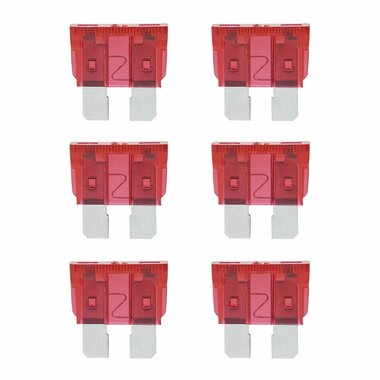 Fusibili standard a lama rossa da 10 A  6 pezzi