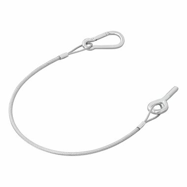 Cavo portellone posteriore 42 cm - 1x M8 e moschettone