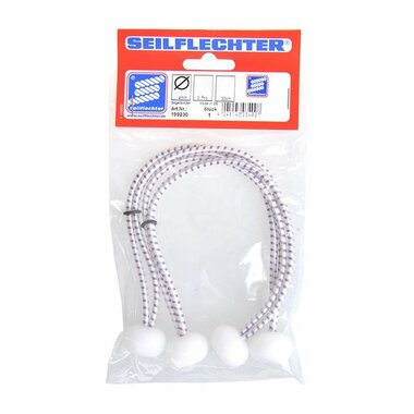 Raccoglitore a vela con palline di plastica, 2 pezzi in busta, 30cm, bianco
