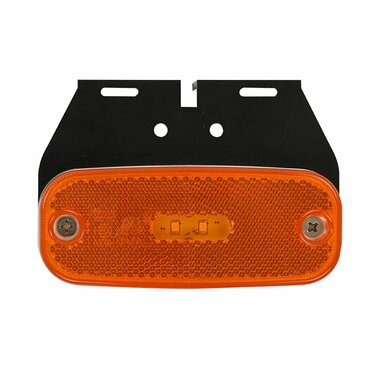 Luce di posizione laterale 10-30V arancione 110x45mm LED con supporto