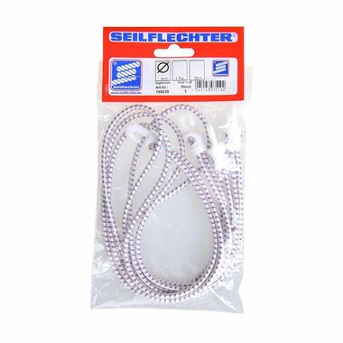Legatura per vela con ganci in nylon  4 pezzi in sacchetto  35 cm  bianco