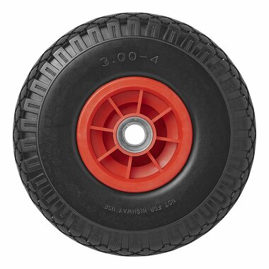 Cerchione anteriore in plastica con pneumatico PU 260x85mm