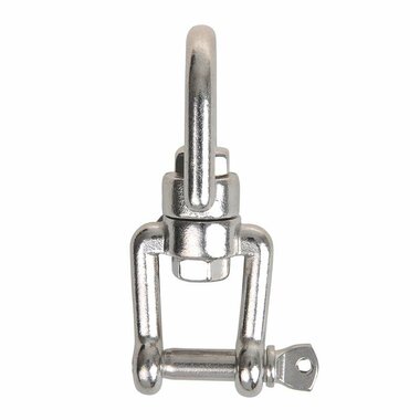 Lucchetto girevole 8mm  acciaio inox A4 AISI 316  occhio forcella  2.500 daN