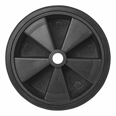 Cerchione in plastica con pneumatico anteriore in gomma 220x70mm