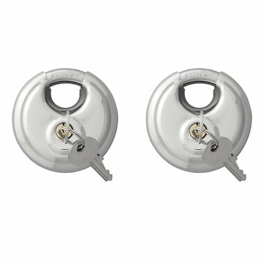 Lucchetto a disco 70mm 2 pezzi con chiave uguale