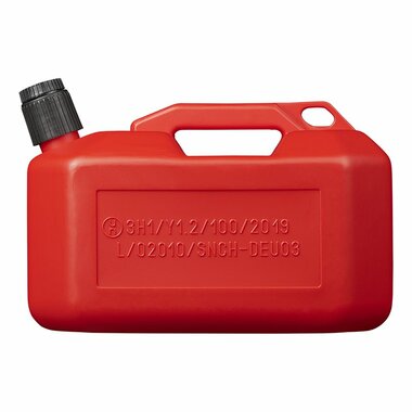 Tanica 10L plastica rossa omologata UN (modello basso)