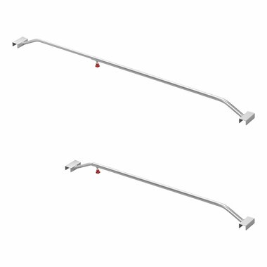 Supporto per telone in alluminio  estensibile  108-146 cm  per telone rimorchio