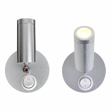Faretto da superficie 1 led orientabile 12V 120lm dia 65x65-130mm