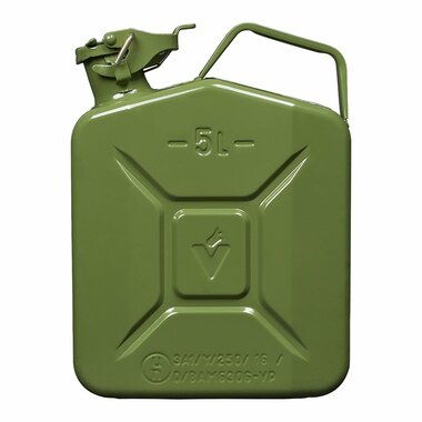 Tanica 5L verde metallo omologata UN-TuV GS