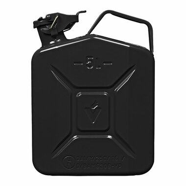 Tanica 5L metallo nero omologata UN-TuV GS