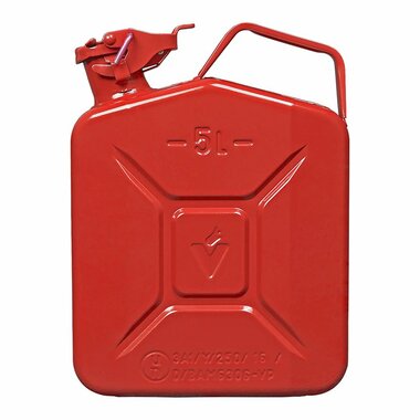Tanica 5L metallo rosso omologata UN-TuV GS