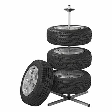 Supporto per cerchioni in alluminio XL per 4 pneumatici