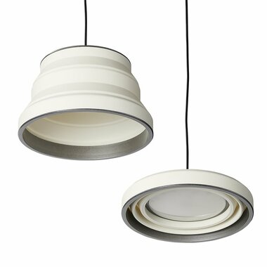 Lampada a sospensione LED pieghevole silicone bianco dia 15cm
