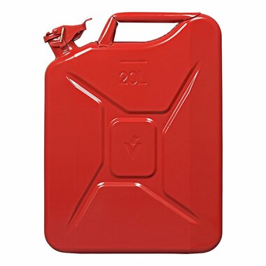 Tanica 20L metallo rosso omologata UN-TuV GS