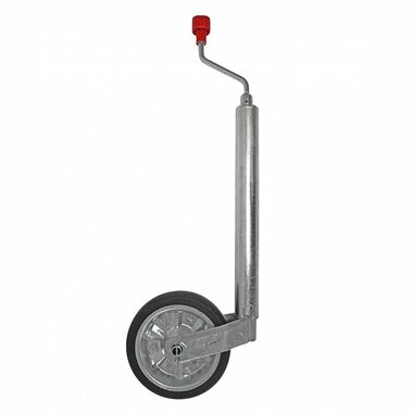 Ruotino d’appoggio Plus diametro 48 mm, pneumatico in gomma piena 200 x 50 mm, 300 kg