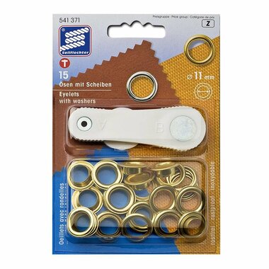 Occhielli per vela in ottone  11 mm  15 pezzi