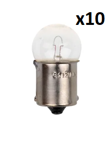 Lampada auto 12V 10W BA15s x10 pezzo