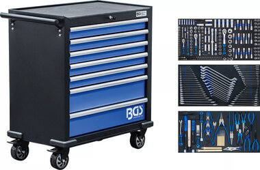 Carrello portautensili XL 7 cassetti con 301 utensili
