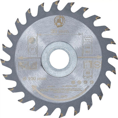 Lama per sega circolare con punte in metallo duro Ø 100 x 30 x 2,1 mm 24 denti
